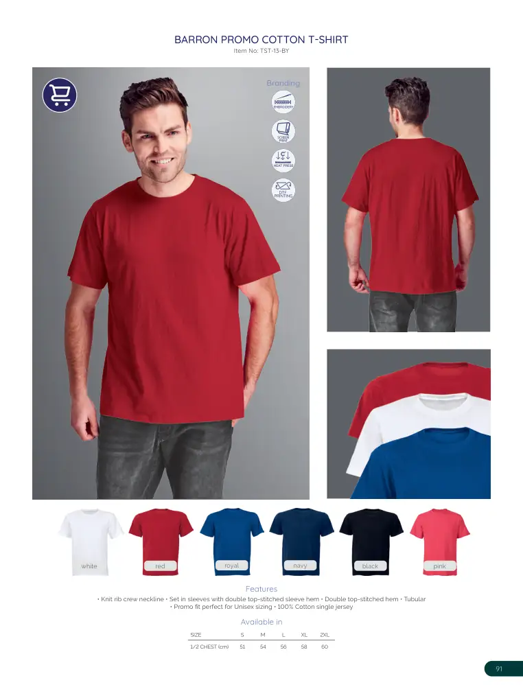 Barron Promo Cotton T-Shirt TST-13-BY