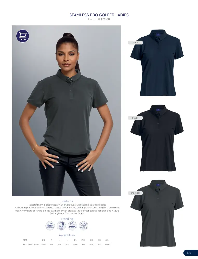Seamless Pro Golfer Ladies GLF-19-GH