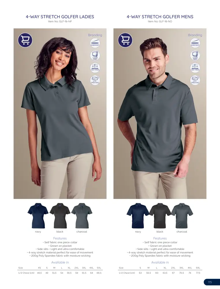 4-Way Stretch Golfer Ladies GLF-16-NP