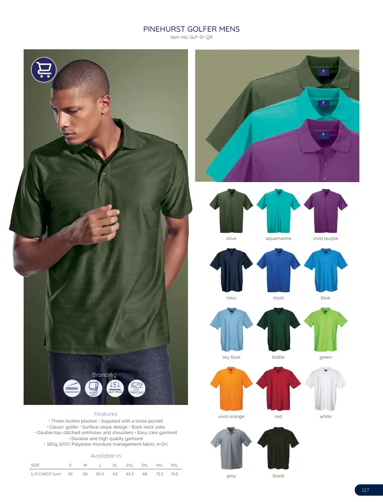 Pinehurst Golfer Mens GLF-01-QR