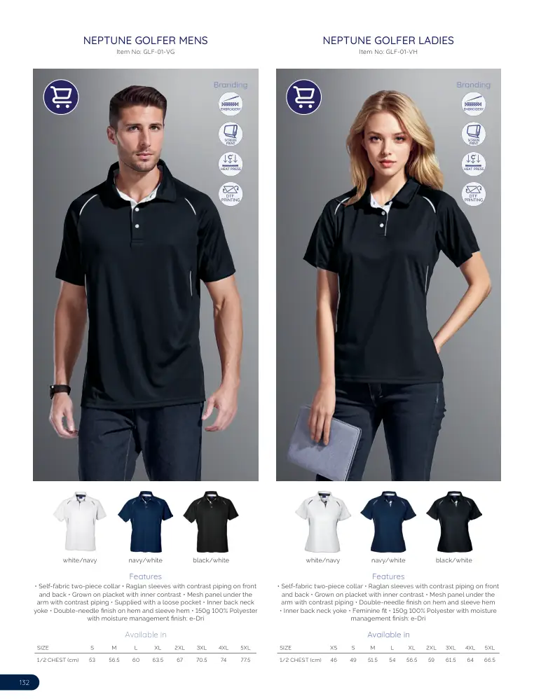 Neptune Golfer Mens GLF-01-VG