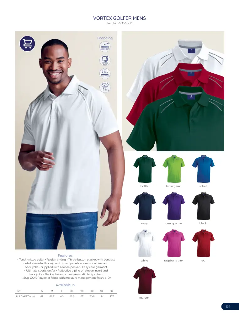 Vortex Golfer Mens GLF-01-US