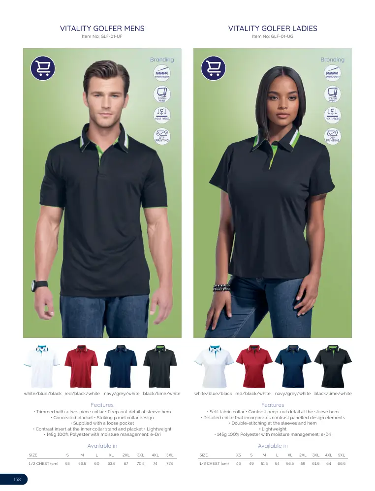 Vitality Golfer Mens GLF-01-UF