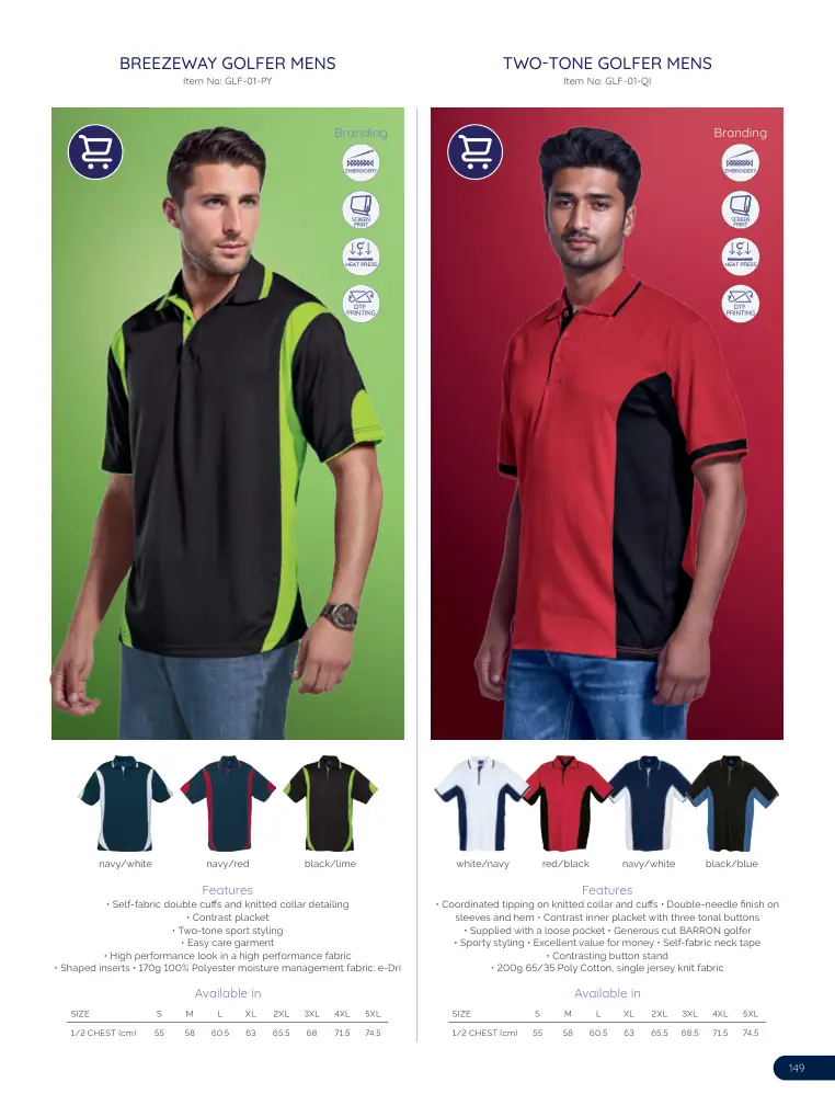 Breezeway Golfer Mens GLF-01-PY