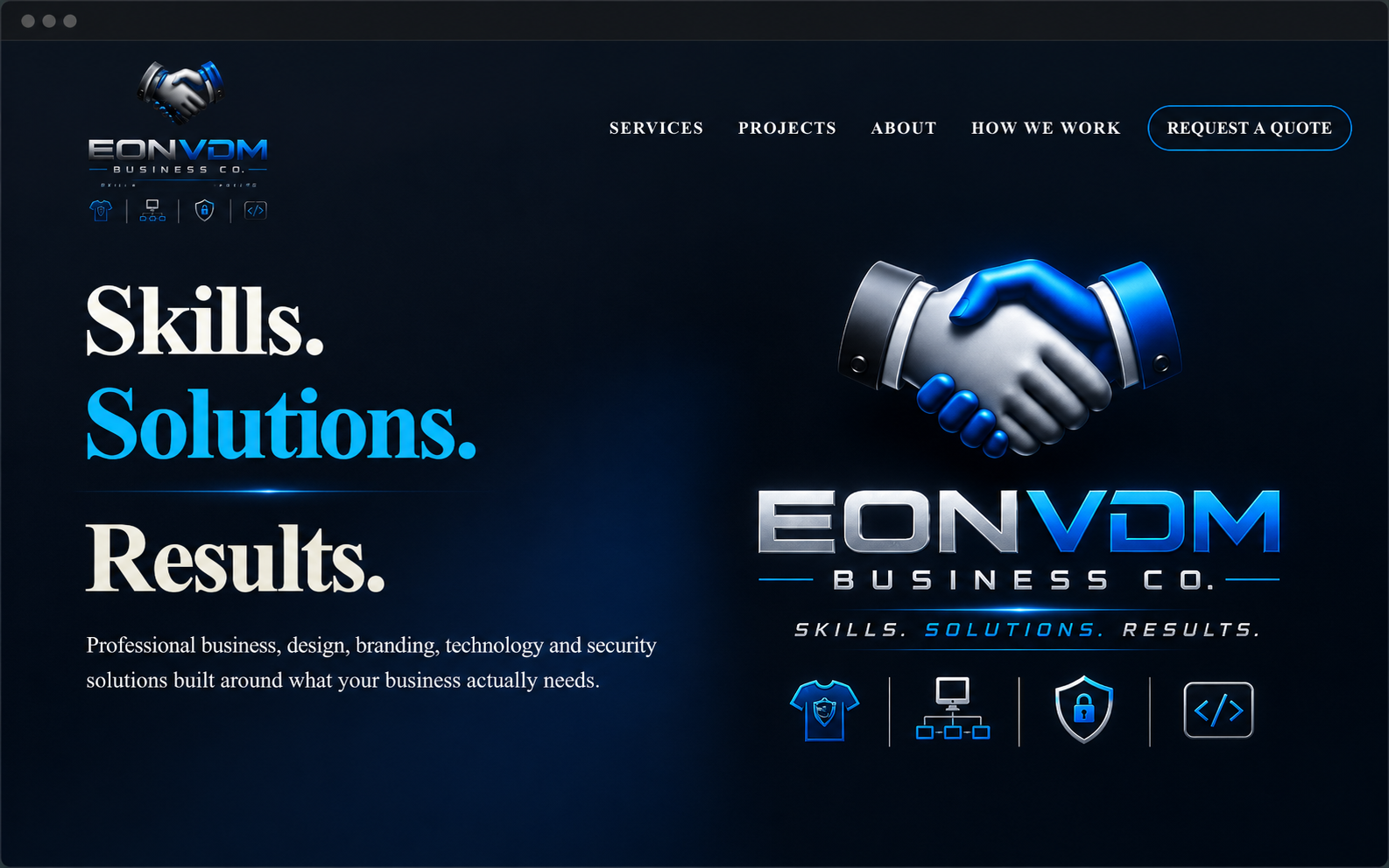 Screenshot of EONVDM Business Co.